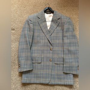 BROOKS BROTHERS Mens Blazer Sport Coat Jacket 36S Wool Gray Suit Jacket Suits